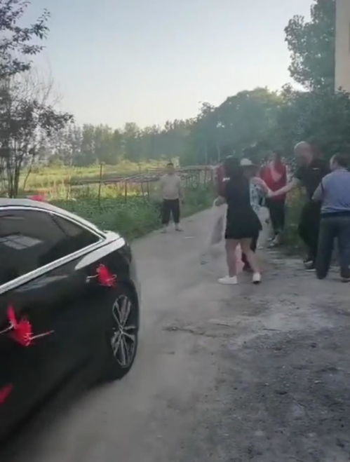 大妈强硬拦婚车 拿砖头砸车头：事件背后的真相与反思