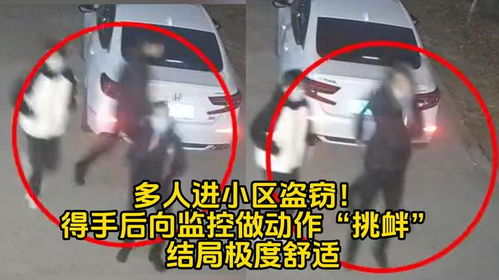 直击现场：当盗窃团伙向监控挑衅时，结局早已注定