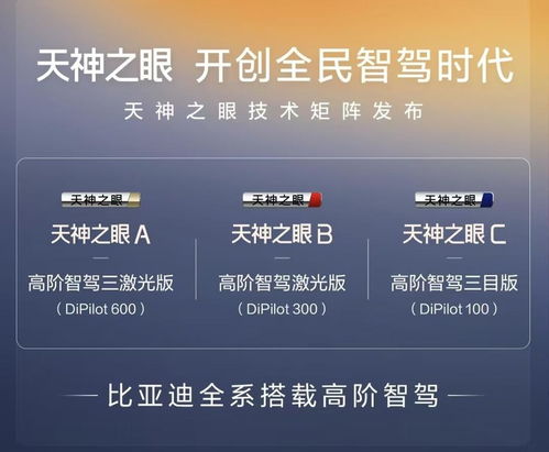 比亚迪天神之眼技术矩阵发布：让高阶智驾不再是梦