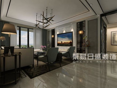 走进130㎡蓝白轻奢住宅，感受现代家居的优雅与宁静