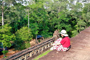 吴哥古迹：走进通王城南门（Tonle Om Gate）