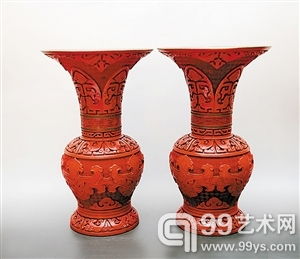 跟着故宫学漆器：剔红携琴访友图莲瓣式盘的艺术之美