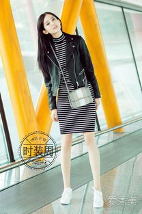 刘亦菲黑色皮衣上海街拍：时尚与气质的完美融合