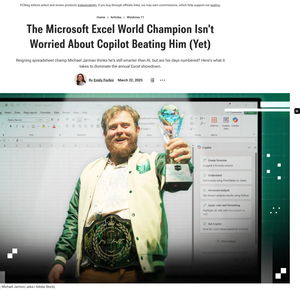Excel世界冠军迈克尔·贾曼：微软Copilot还不能取代我