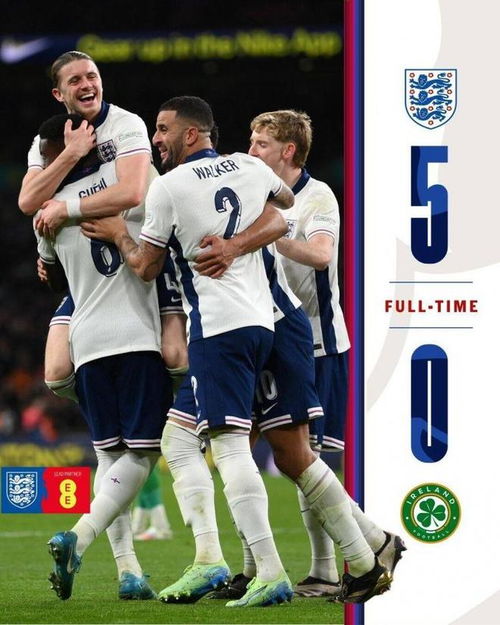 足坛一夜动态：英格兰3-0世预赛两连胜！世界倒数第一1-5惨败