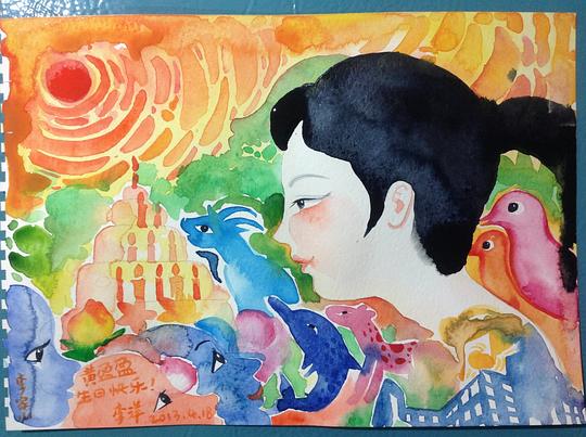 用毛笔画梦：一个女孩的艺术旅程