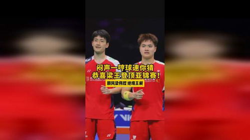 来亚锦赛看梁王：梁伟铿/王昶的荣耀之路