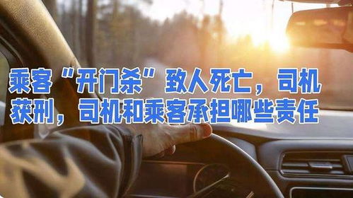 网约车“开门杀”悲剧：司机被判主责，法律与安全意识的双重警示
