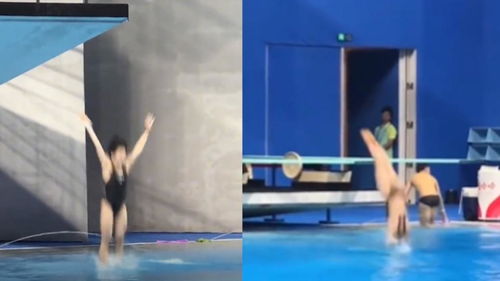 全红婵热身再现水花消失术：天才少女的跳水艺术