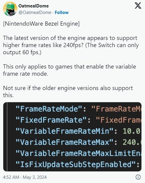 Switch2支持120帧，任天堂玩家的狂欢盛宴！