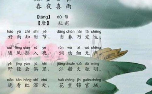 春夜喜雨：一场与古诗的邂逅