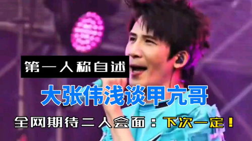 甲亢哥与大张伟的奇妙相遇：一场关于明星的真实故事