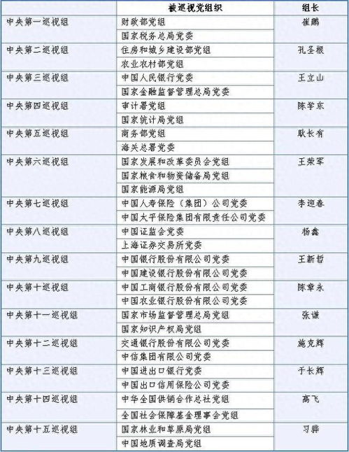 中央巡视组组长全部亮相，地方官员如何迎接这场“大考”？