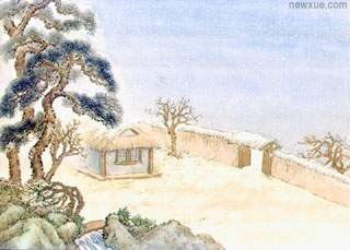 秋林晚翠：临摹董其昌作品18、19的感悟之旅