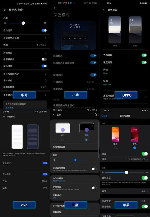 深色模式图标对比图