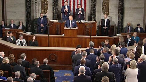 特朗普讲话现场