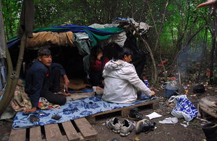 难民生活实景图片