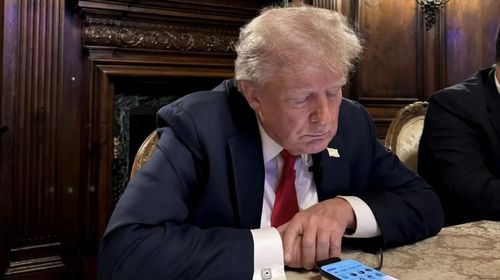 特朗普与林剑对话图片