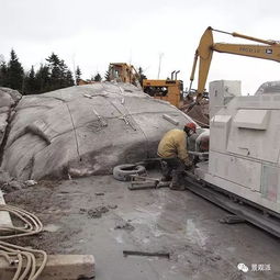 石头搬运现场