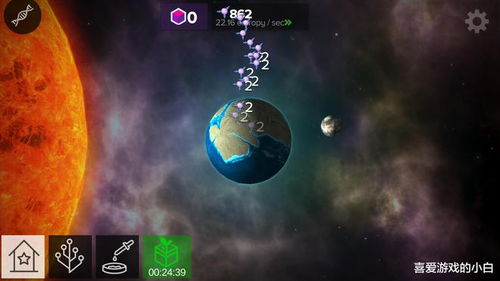 单细胞生物逐步进化的示意图