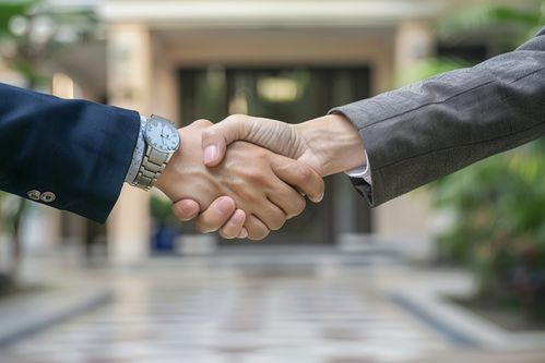 中美握手协议场景