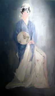 时光流逝的油画