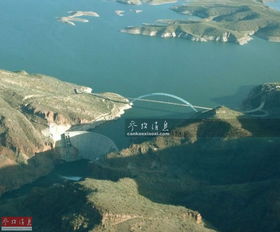 印度水坝航拍图