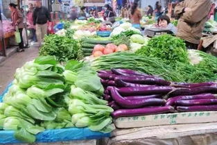 新鲜的蔬菜摊位