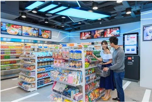 雨夜中的24小时智能便利店：温暖与科技的碰撞