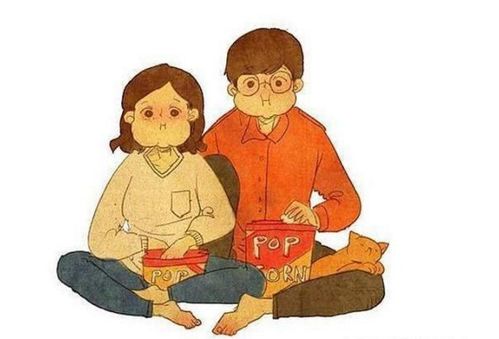 两个人背对而坐思考