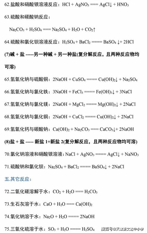 学生展示化学方程式成果
