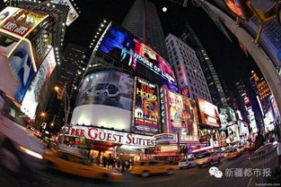 华尔街夜景图片