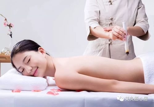 艾灸过程的专业图示