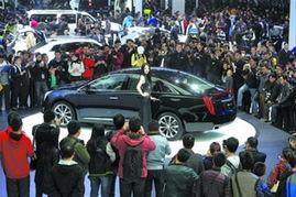 上海车展现场的图片