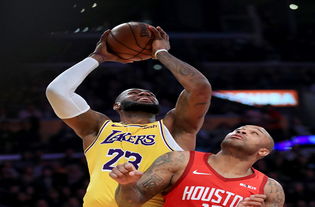 湖人球员詹姆斯比赛中