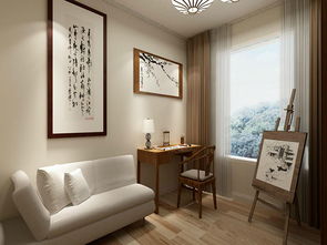 一张舒适的工作桌椅