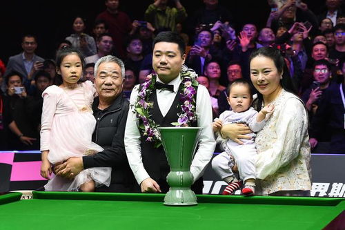 丁俊晖与家人合影