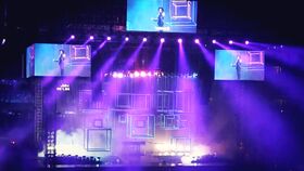 音乐节舞台灯光效果