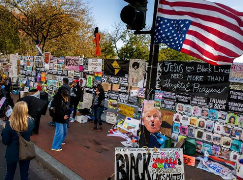 韩国街头选举宣传场景