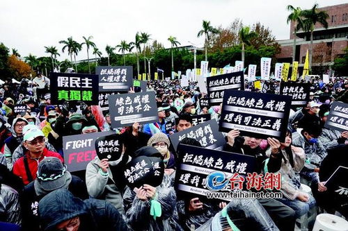 马英九痛批赖清德：台北抗议活动中的声音