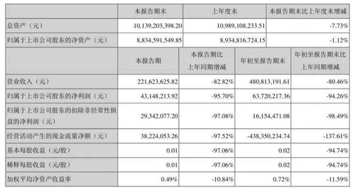 光线传媒财报数据图表