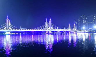 巴拿马运河夜晚灯光效果