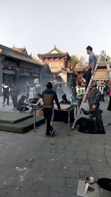 剧组拍摄现场照片