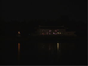 停电后的城市夜景