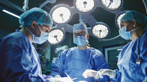 医生团队在手术室工作