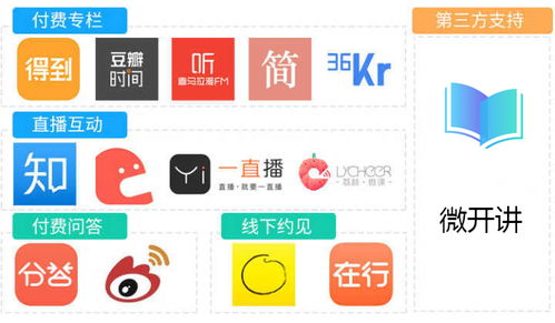 知识付费平台界面示意图