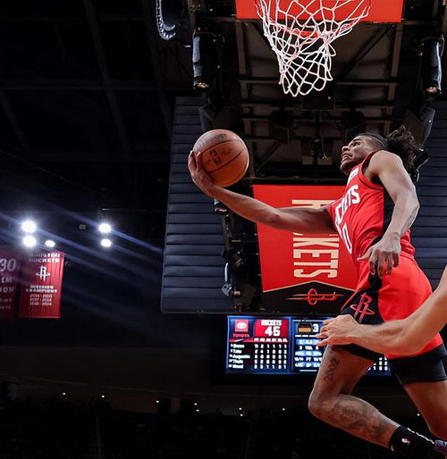 火箭杰伦格林突破上篮