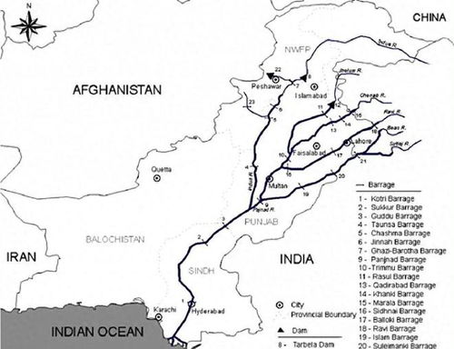 印巴边境军事设施分布图示意图