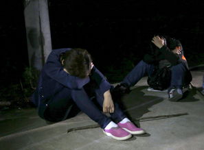 家属在事故现场哭泣