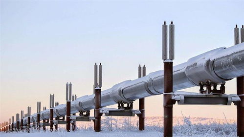 俄罗斯与欧洲之间的天然气管道示意图
